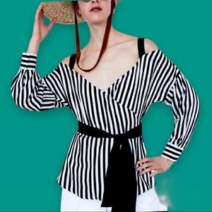 New ZARA stripe blouse